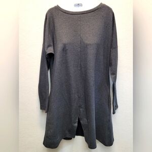 BE WEAR Women's L/XL Long Sleeve, Split Front Tunic, Made in Poland